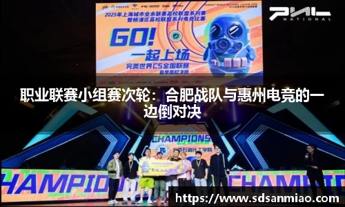 职业联赛小组赛次轮：合肥战队与惠州电竞的一边倒对决